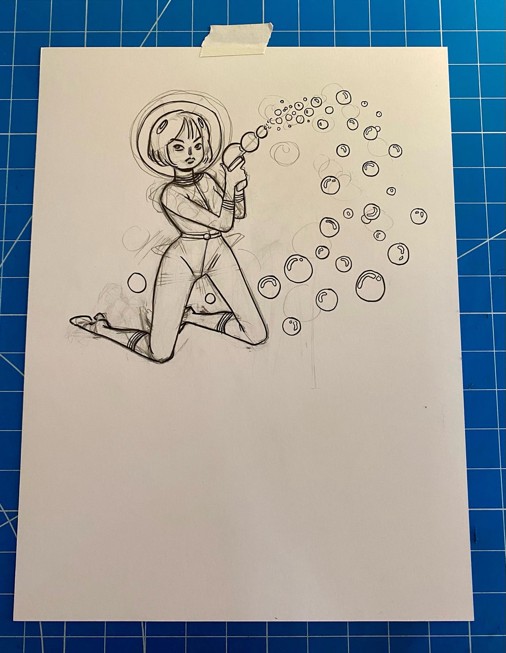 SPACE GIRL sketch