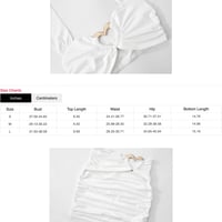 Image 2 of Heart Metal Decor Halter Ruched Skirt Setsh / PRE ORDER
