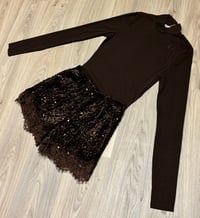 Brown mesh bodysuit 