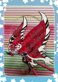 Hazbin Hotel - Valentino wings Enamel Pin badge