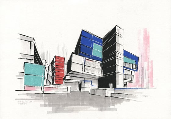 Image of Centro Aronoff. Eisenman.