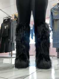 Image 1 of Tall fur boots 
