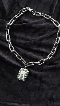 Image 2 of Sheep tooth chunky statement necklace small