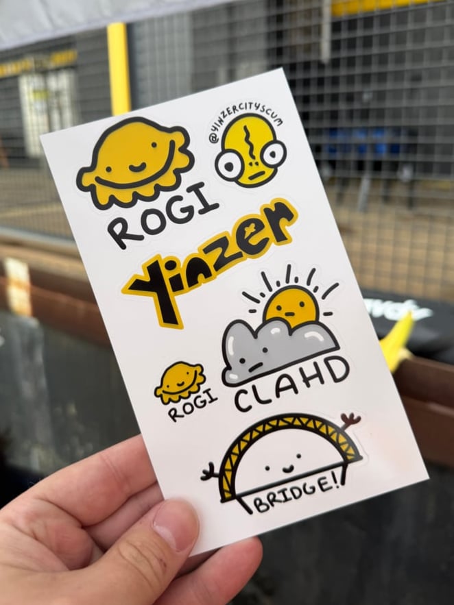 Image of Yinzer City Sticker Sheet