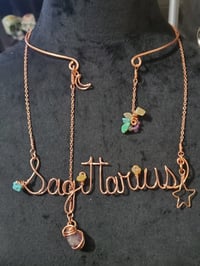 Image 1 of Zodiac Necklace with Collarette 