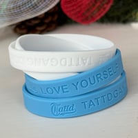 Image 3 of ALL 16 Tattd “love yourself” silicone wristbands