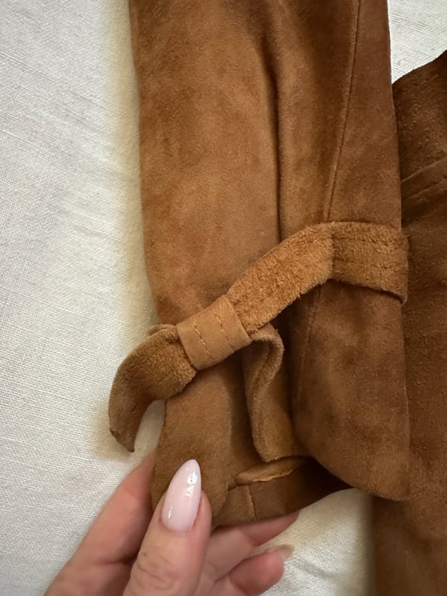 late 1960s softest suede belted trench coat jacket leather 