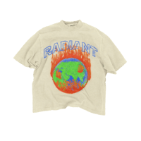 Image 1 of Radiant “World on Fire” Tee (Cream) 
