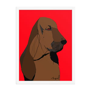 Image of BLOODHOUND FRAMED ART