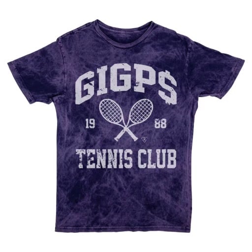 Image of GIGPS TENNIS CLUB TEE BLACK