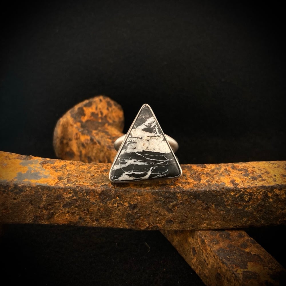 White Buffalo Turquoise Ring 1