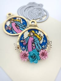 Image 1 of  Ornament Guardian Angel  Metal Die Cut 