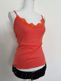 Image 2 of 00s Orange tank top // M