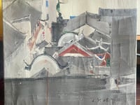 Image 3 of Chinese Oil Landscape on Canvas