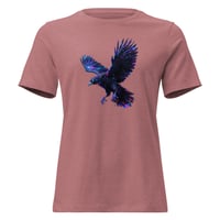 Image 2 of Women's Relaxed T-Shirt, Starlight Shadow Raven Tee