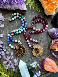 Image 5 of ✿ AMMONITE + RED JADE Choker ✿