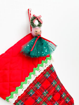 Image of Wool Ball Ornament Classic Mini Doll #1