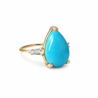 Image 2 of Deco Turquoise Statement Ring