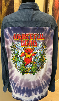 Vintage Blue Denim Shirt Grateful Dead