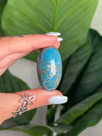 Image 4 of MINED OUT*** PERSIAN TURQUOISE WITH PYRITE SHIVA