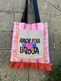 Image 3 of Bolsiña feita a man. AMOR POLA LINGUA. Deseño exclusivo!