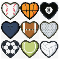 Image 2 of Sports Lover Mini Diamond Painting Kit by Doodles First