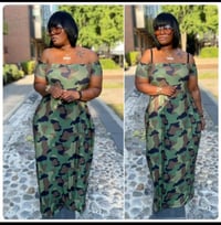 Fatigue off shoulders maxi dress with pockets 