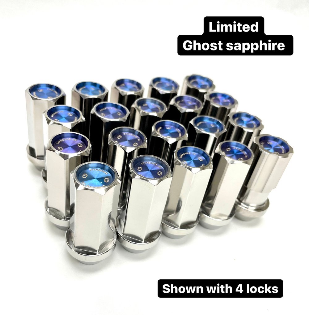 Titanium lug nuts M14x1.5 fitment for (FK8, Tesla, etc..)