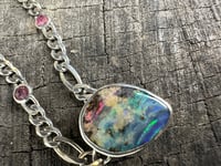 Image 9 of Day Dream Necklace | Australian Boulder Opal & Winza Sapphire 