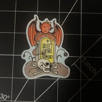 Image 2 of Six Feet Further From God Vinyl Sticker