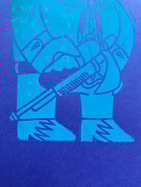 Image 4 of 'Conrad Leftshark' blockprint