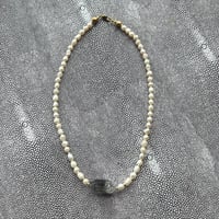Image 1 of HORIZONS- petite gray tibetan + pearls