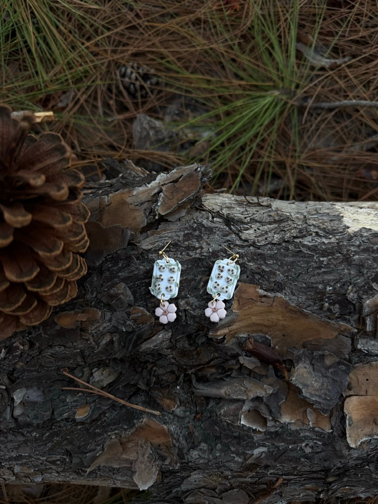Image of Floral cookie dangles 