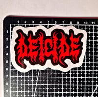 Image 2 of Deicide Band Logo DIE CUT Glossy Finish LAMINATED Vinyl Sticker