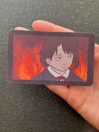 Image 1 of Lain On Fire Sticker