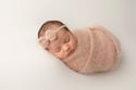 Dusty Blush Newborn Bonnet, Wrap, Tieback & Layer Photography Prop Set
