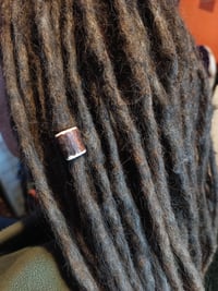 Image 1 of Smooth Roe buck deer antler dreadlock bead Copy