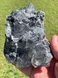 Image 10 of Transparent Phantom Fluorite On Druzy Quartz Matrix  #1803