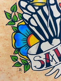 Image 5 of Day of the Dead "Salud!" Tequila Tattoo Art Print