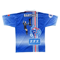 Image 2 of Rare Barthez France 98 Bootleg Football Shirt 