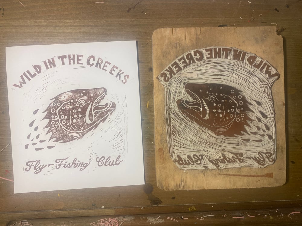 Flyfishing club print 