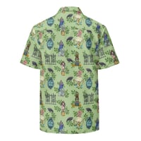 Image 4 of Green Haunted Mansion Hawaiian Shirt