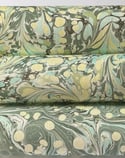Marbled Paper Slate & Lemon Fabriano Accademia - 1/2 sheets