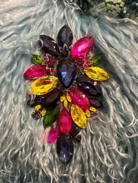 XL Multi Color Leaf Brooch