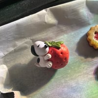 Image 2 of strawberry snoopy charm