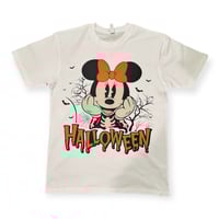 Image 2 of Adult Minnie  Halloween Big Face Tee 