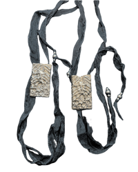 Image 1 of Wretched face pewter pendant 