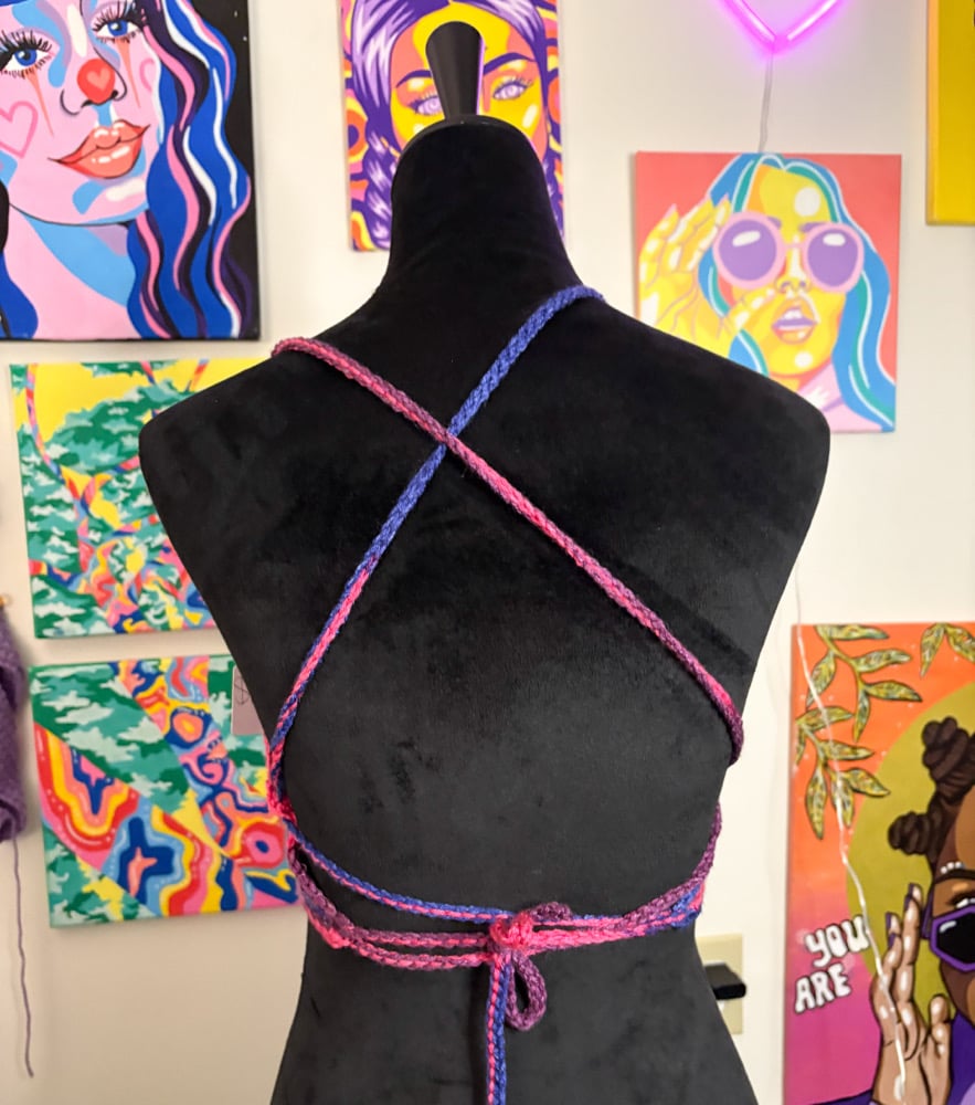 Image of Bi Pride Flag Bralette