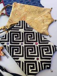 Image 5 of Golden Tapestry Zippertop Crossbody Strap Bag