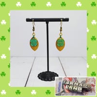 Golden Clover Mini Scale Earrings